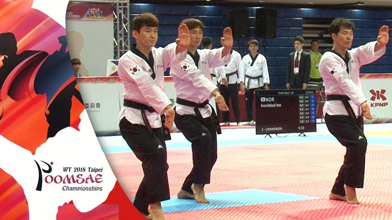 Recognized Poomsae Team Male Over 30 Final, KOR vs PHI