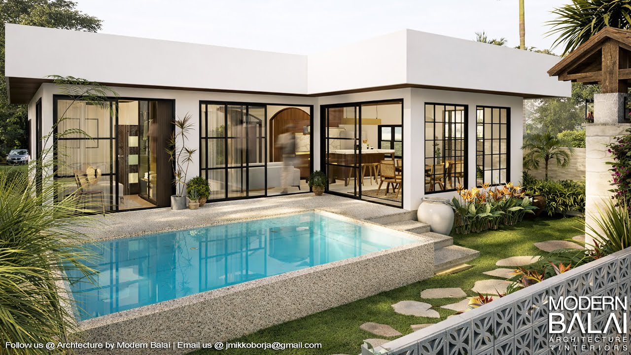 Simple House Design Small Farmhouse Idea | 9x11 Meters