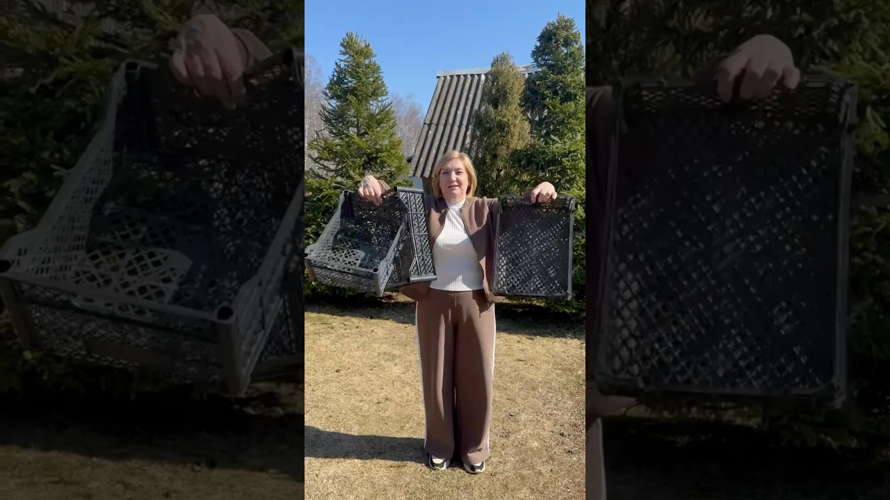 Не выбрасывайте старые ящики!!! #идеи#дача#lifehacks#рассада#сад#лайфхак