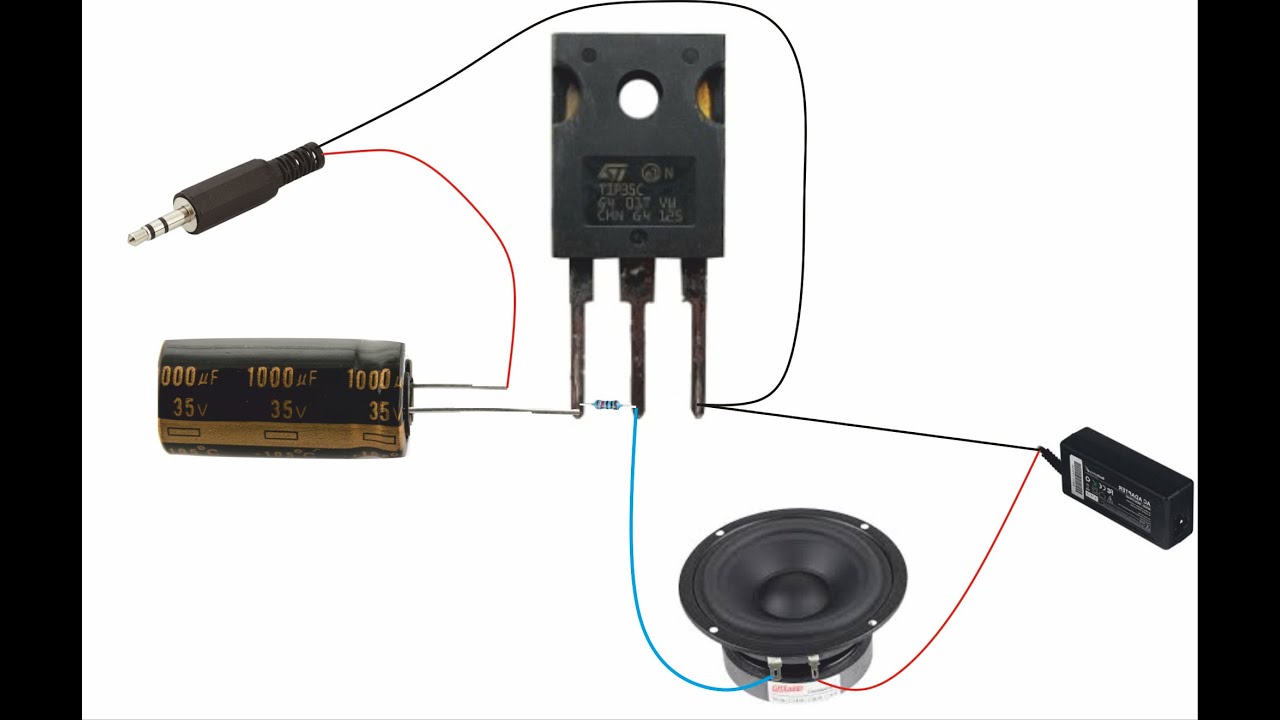 COMO FAZER UM AMPLIFICADOR PARA DOIS ALTO FALANTES DE 15 COM UM TRANSISTOR