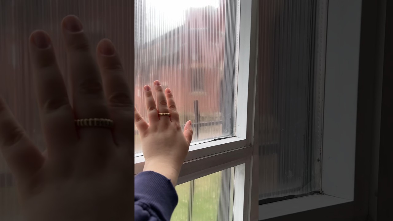 DIY fluted glass window film 🪟✨ #diy #windowfilm #studio