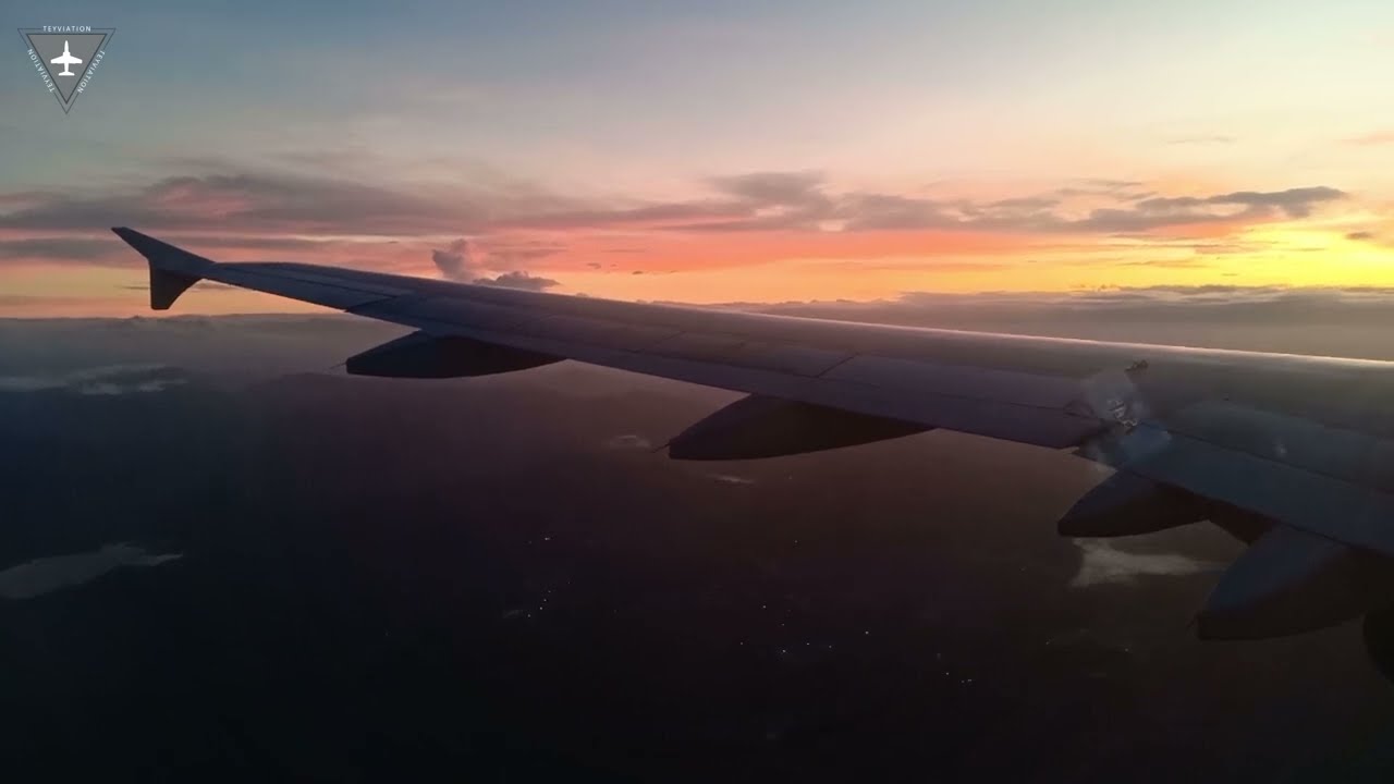 Philippine Airlines FLight PR2835 Early morning arrival at Mactan Cebu International Airport (RPVM)