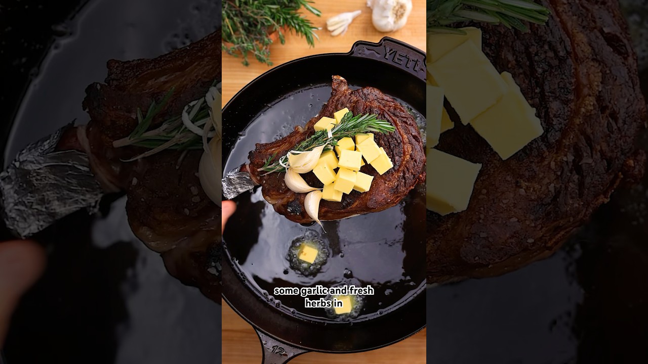 How to make a steakhouse-quality ribeye steak.