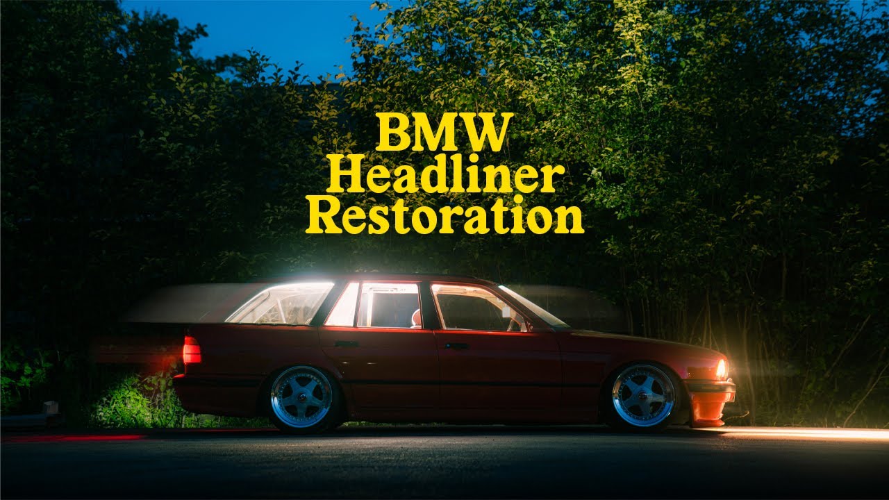 Реставрация потолка 30-летнего BMW E34 Touring