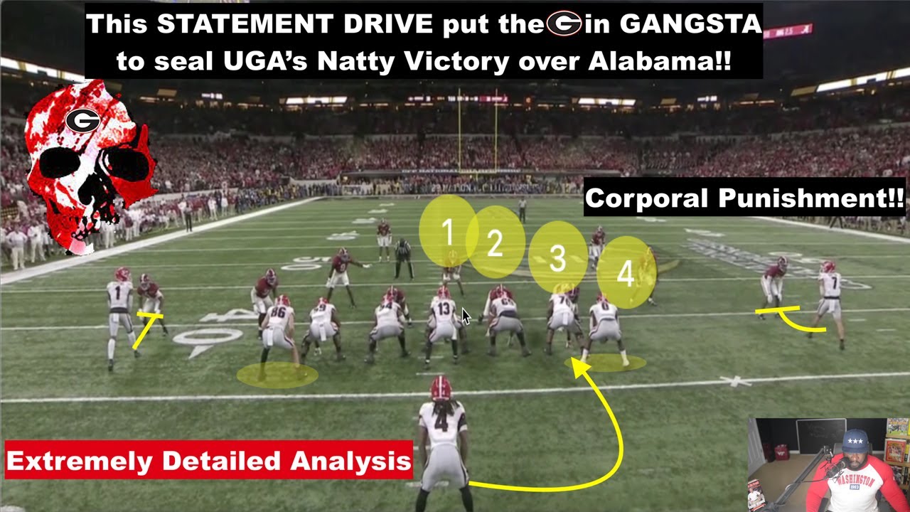 Study: UGA put the G in GANGSTA w/ this drive vs. Bama!!