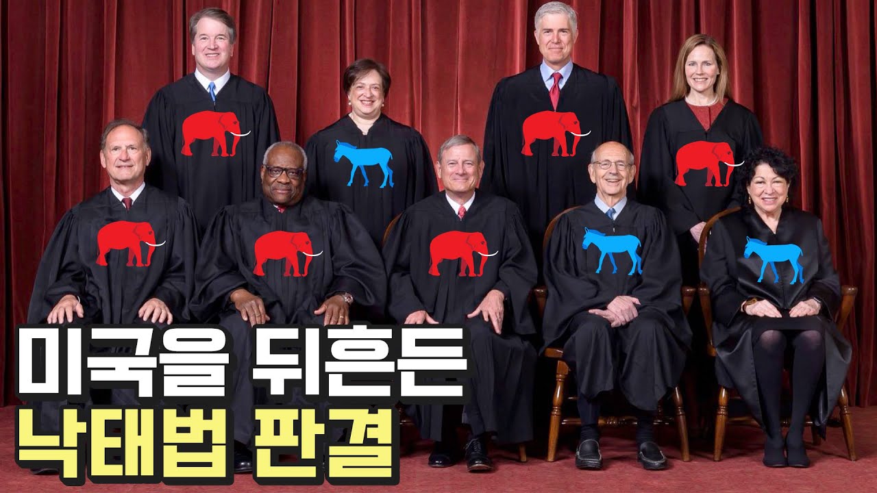 미국을 뒤흔든 낙태법 판결과 Justice 9인
