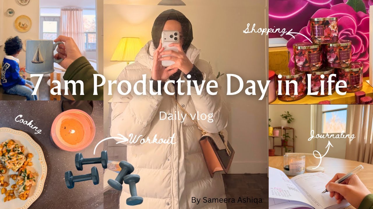 A Productive Day in Life Begins at 7 AM 🌅 Healthy Habits, Silent Slow Living Vlog | Life in Canada❄️