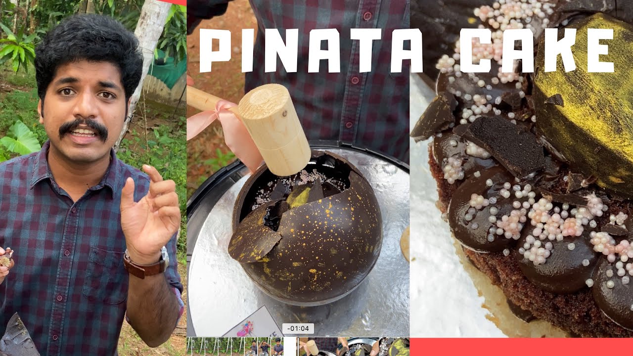 Pinata Cake | Trending cake with hammer and a gift inside