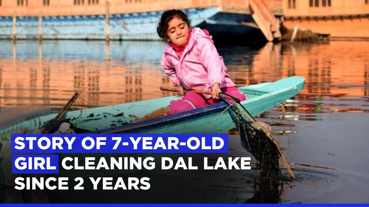 Story Of 7-Year-Old Girl Jannat Cleaning Dal Lake Since 2 Years