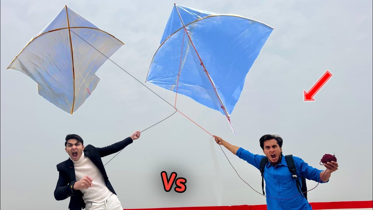 Abubaker Vs Umar Plasticbag Flying Challenge | Plasticbag Kite Make