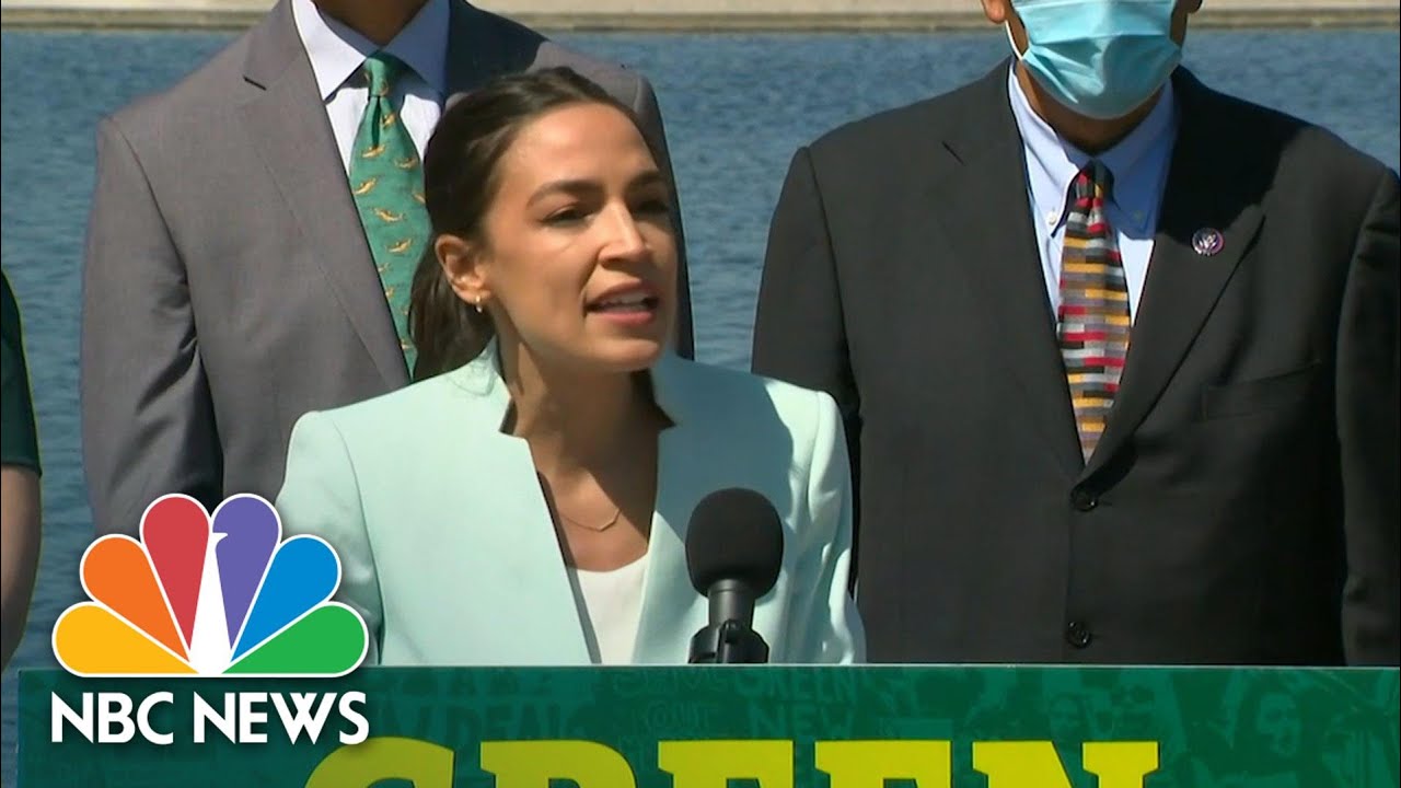AOC Reintroduces Green New Deal: &lsquo;Our Movement Towards A Sustainable Future&rsquo; | NBC News NOW