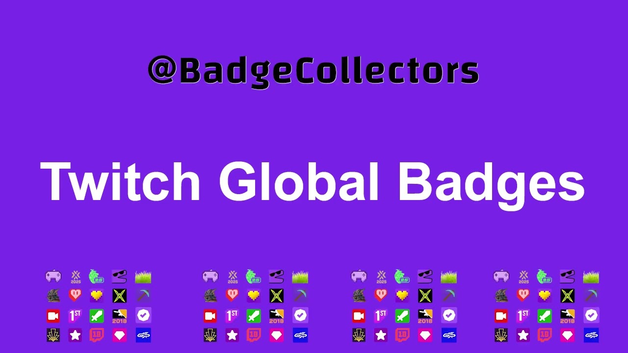 Twitch Global Badges
