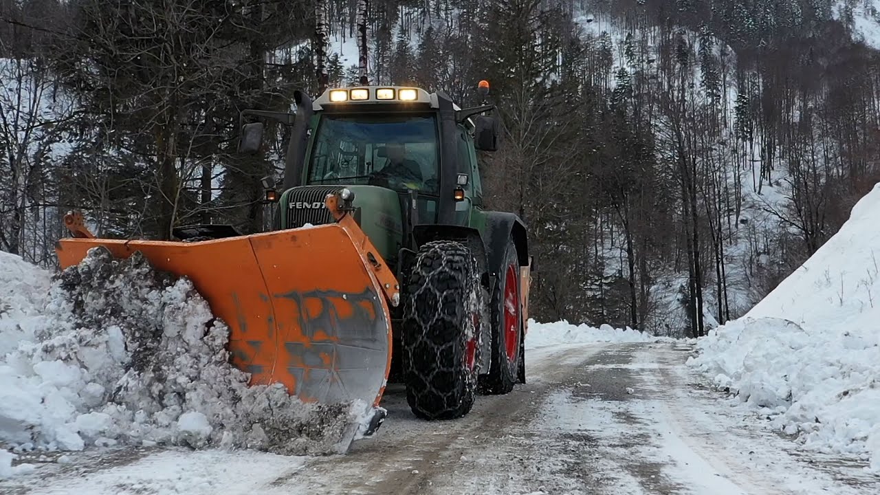 Winterdienst | Fendt 313 & 712 | Schubrahmen | Schlang & Reichert, Hydrac, Springer, Quicke, Spikes