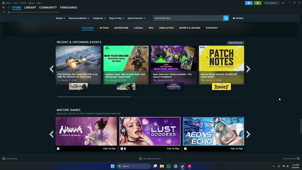 PLAY FREE PC GAMES ON STEAM