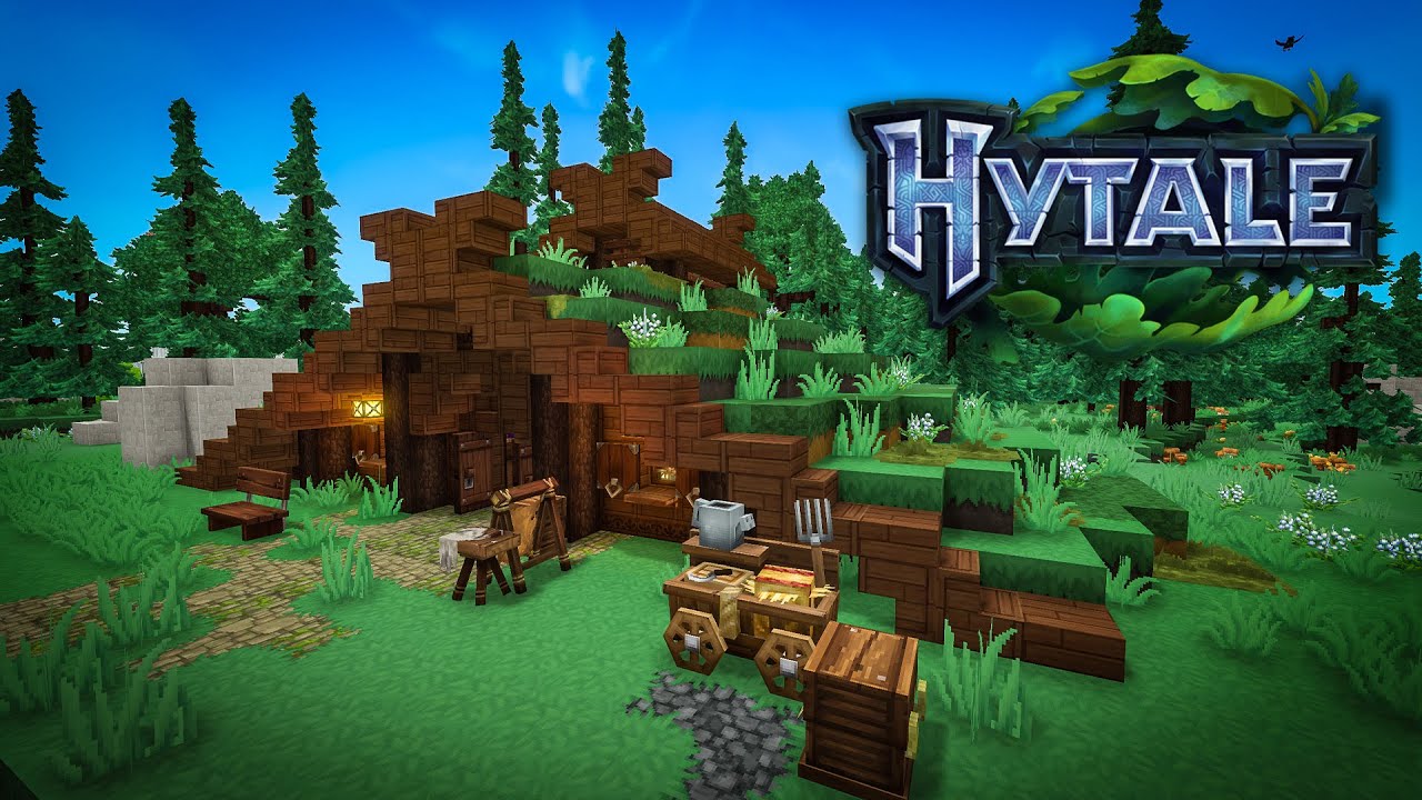 How To Build a Simple Viking Starter Base! | Hytale Build Tutorial