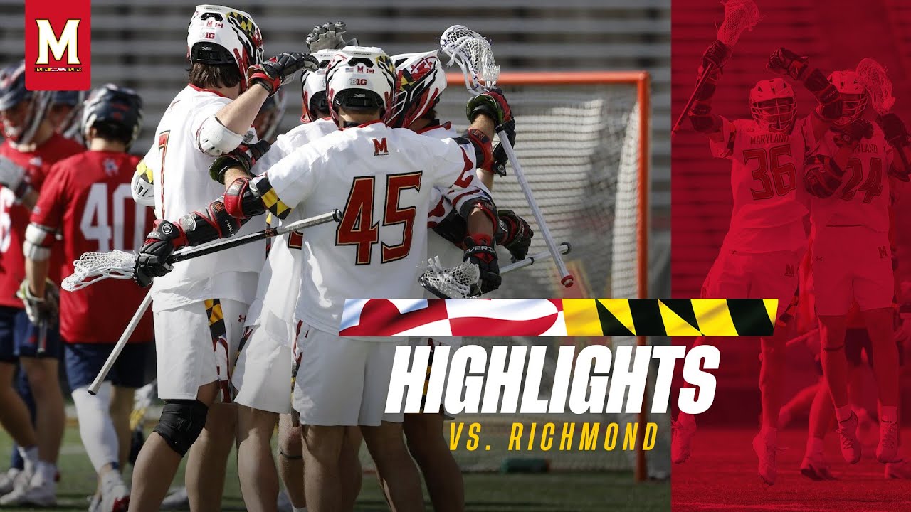 Maryland Men's Lacrosse Highlights | Maryland 12, Richmond 7