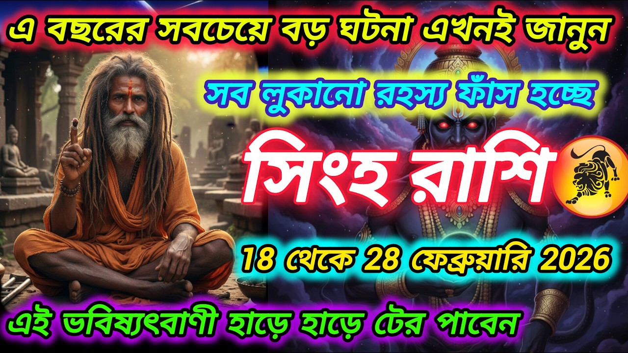 সিংহ রাশি - এই বছরের সবচেয়ে বড় ঘটনা এখনই জানুন।  Singh Rashi 2026 | Leo   2026