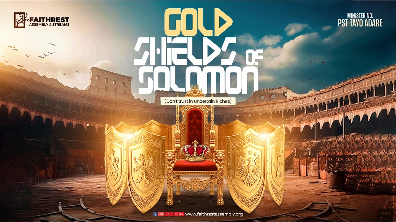 GOLD SHIELDS OF SOLOMON | SUNDAY SERVICE | THE FAITHREST PLACE | PASTOR TAYO ADARE