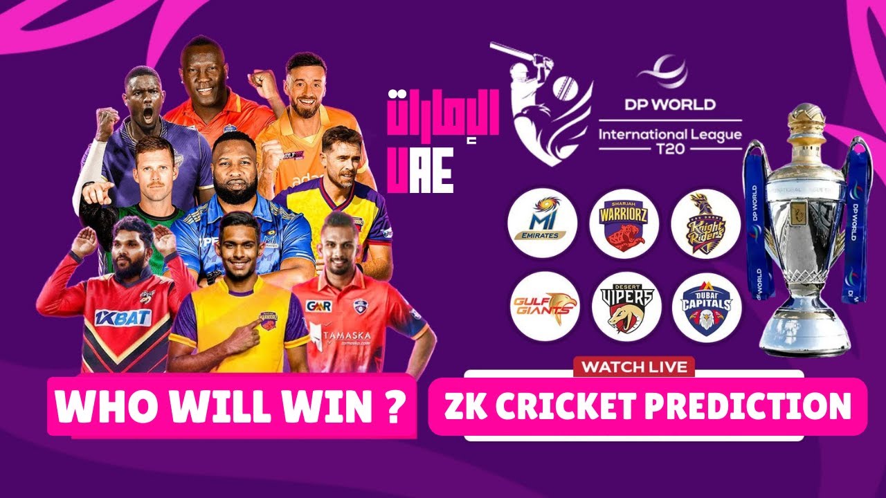 ILT T20 CUP WINNER PREDICTION