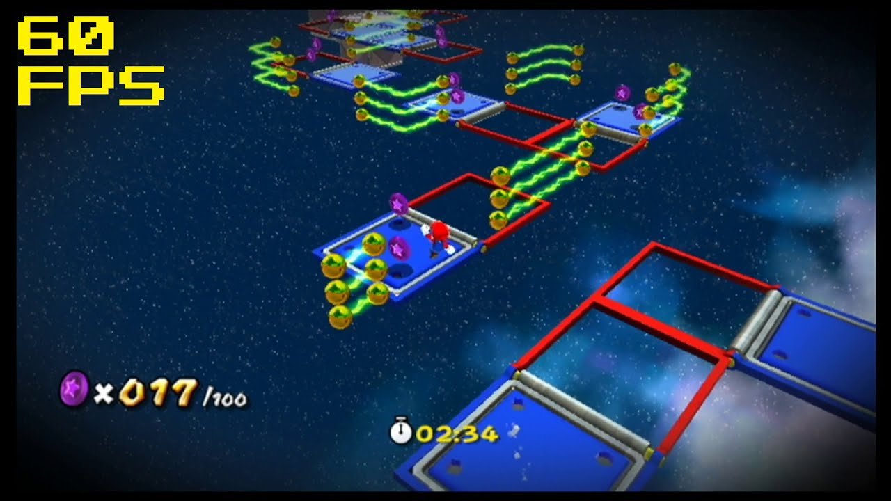 37. [60 FPS] Purple Coin Flip 'n' Sprint - Flip-Swap Galaxy - Super Mario Galaxy 2