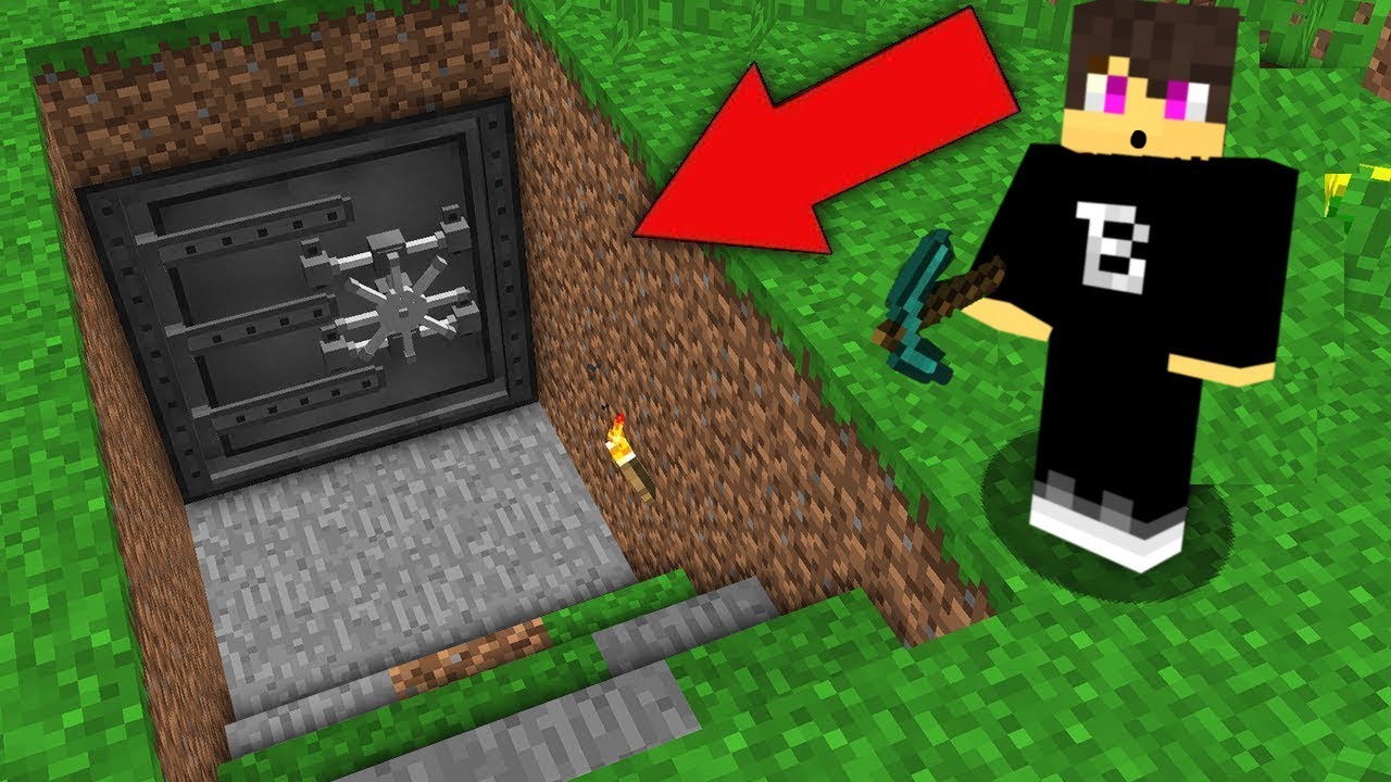 FÖLDALATTI SZÉF A MINECRAFTBAN 100% VÉDETT!