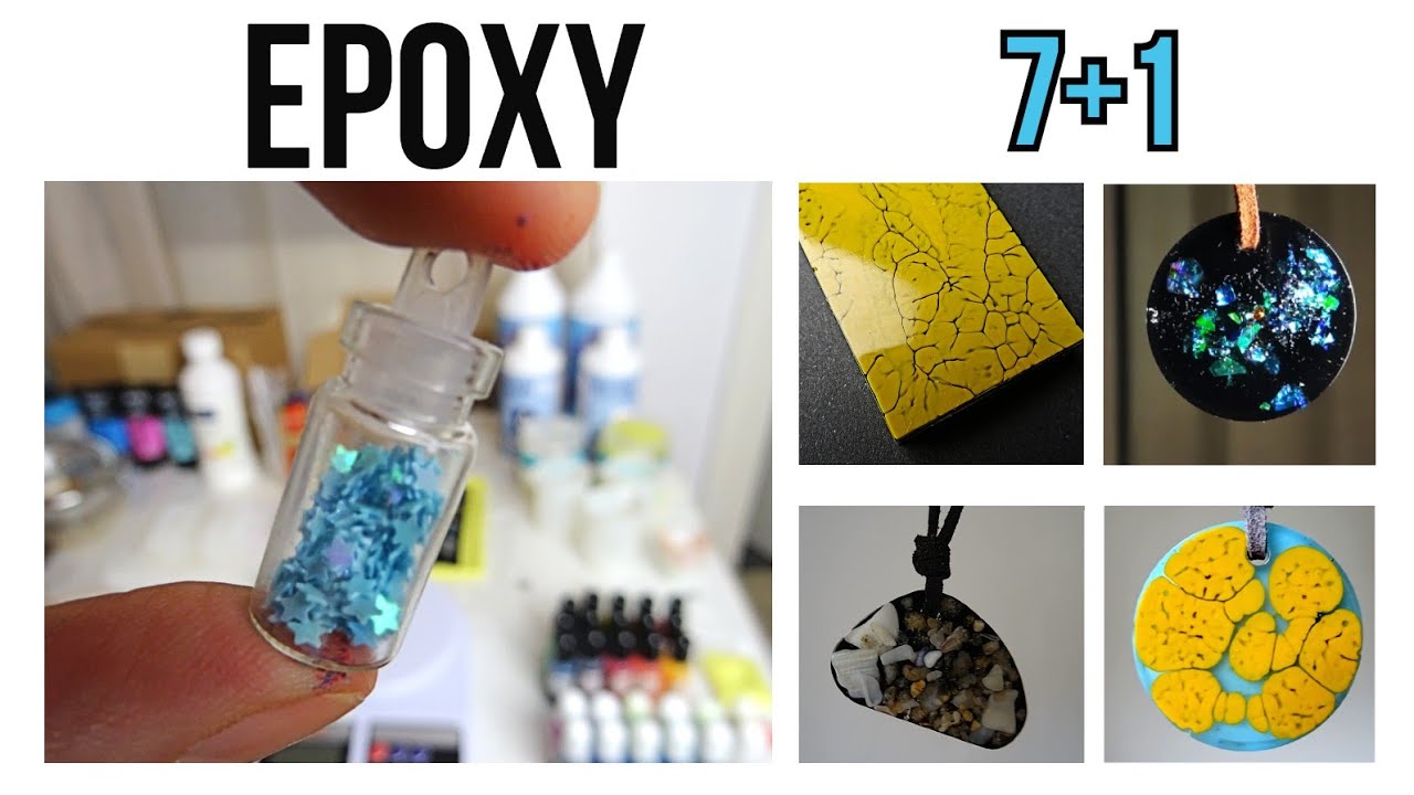 7+1 IDEAS CON RESINA EPOXI 💎 (para joyas) e increíbles manualidades para principiantes