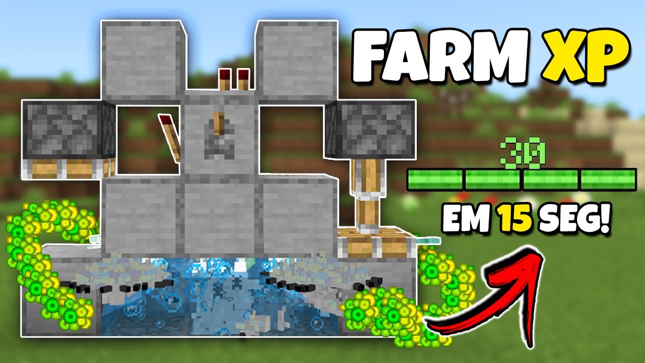 COMO FAZER UMA FARM DE XP FÁCIL NO MINECRAFT BEDROCK 1.21