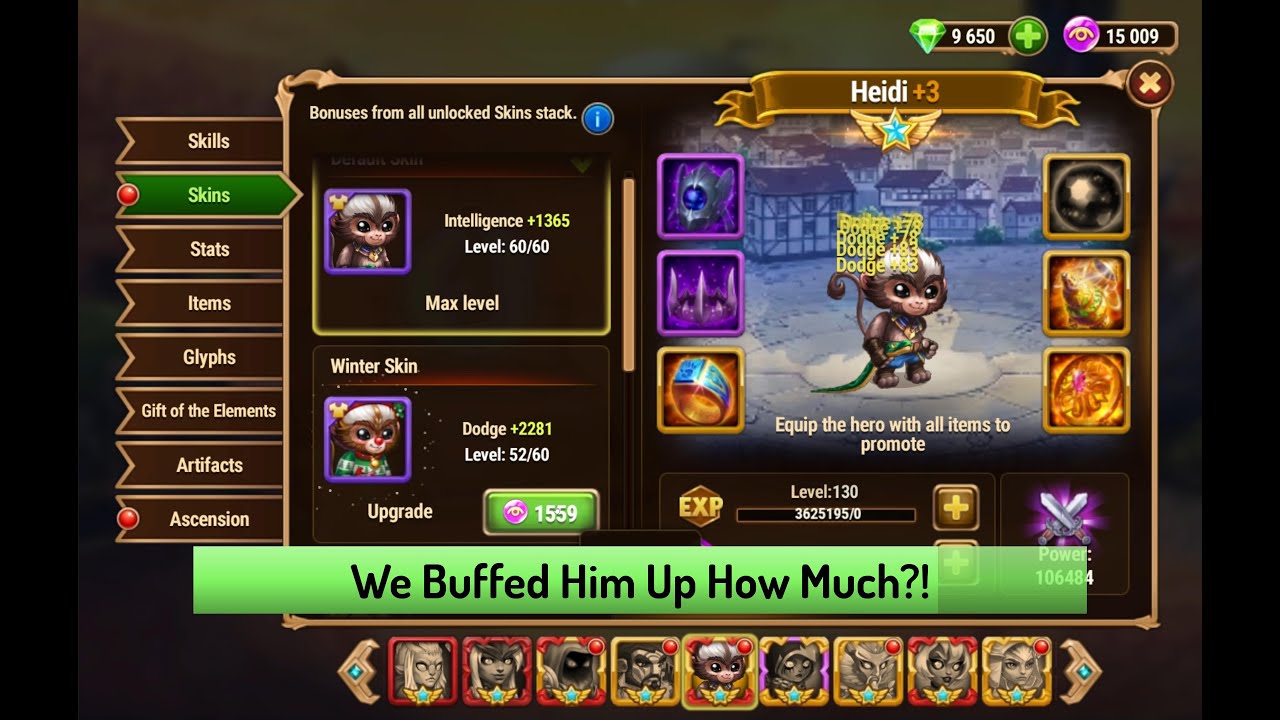 Buffing Up Heidi! — Hero Wars: Dominion Era