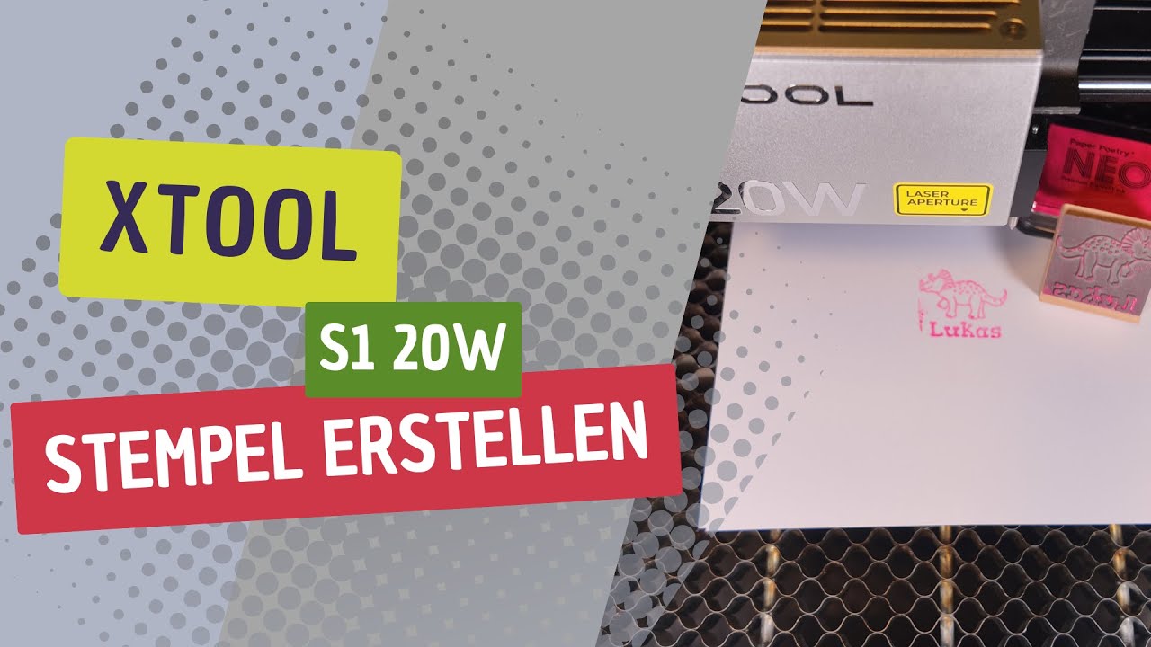 Stempel erstellen mit dem XTool S1 20W Laser