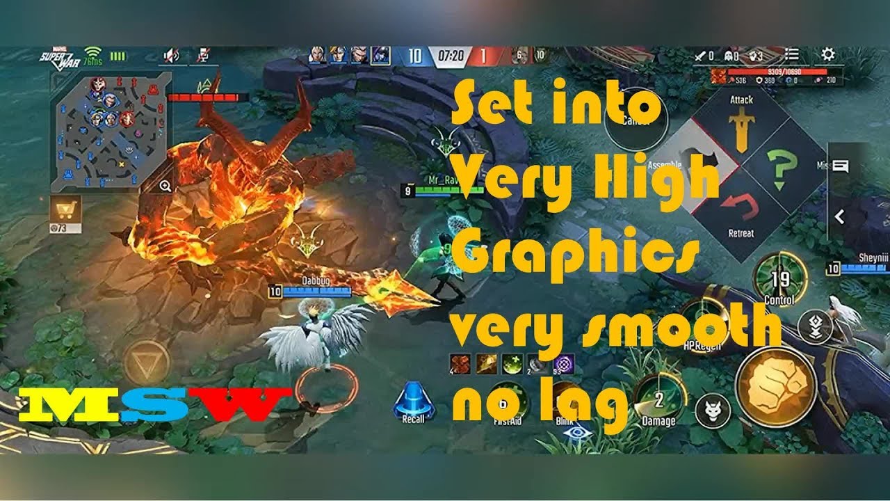 Marvel Super Wars Very High Graphics using realme 5 pro no lag