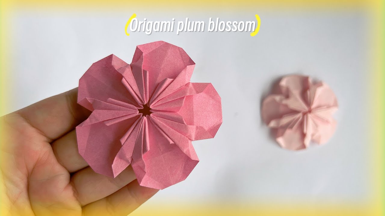 Origami plum blossom | How to make Origami plum blossom