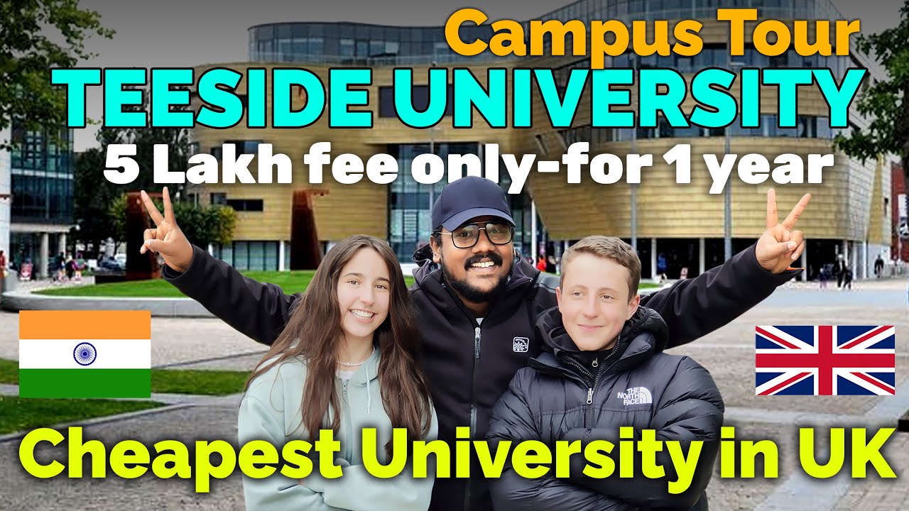 Cheapest and Affordable University in UK for Indians | Teeside University Malayalam | Campus Tour