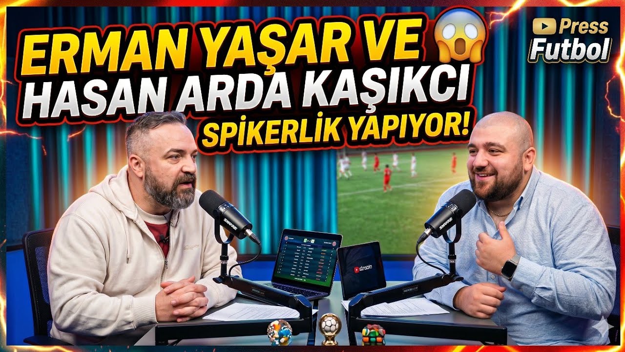 ERMAN YAŞAR VE HASAN ARDA KAŞIKCI SPİKERLİK YAPIYOR (Tunçspor - 1863 Boğaziçi)