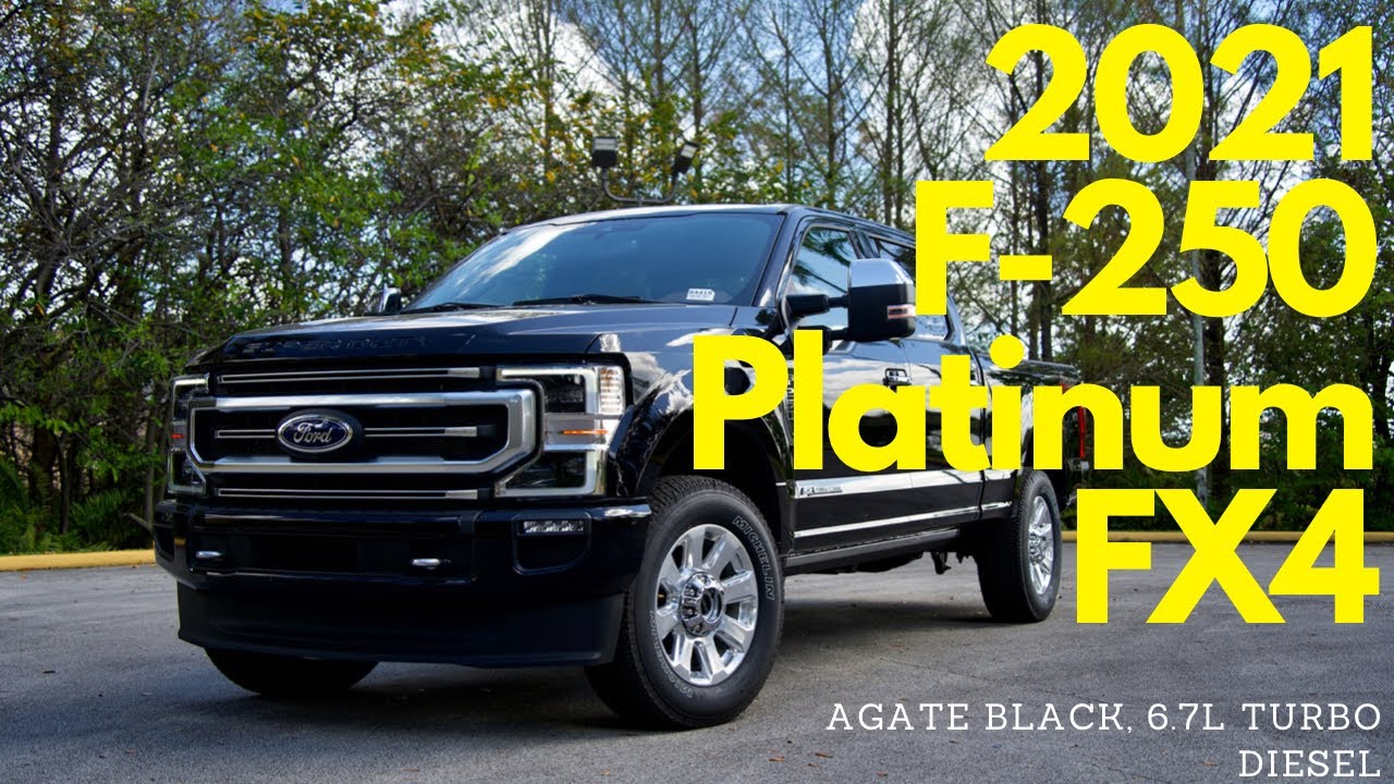 2021 Ford Superduty F-250 Platinum FX4 Agate Black Interior & Exterior Walkaround/Review [4K]