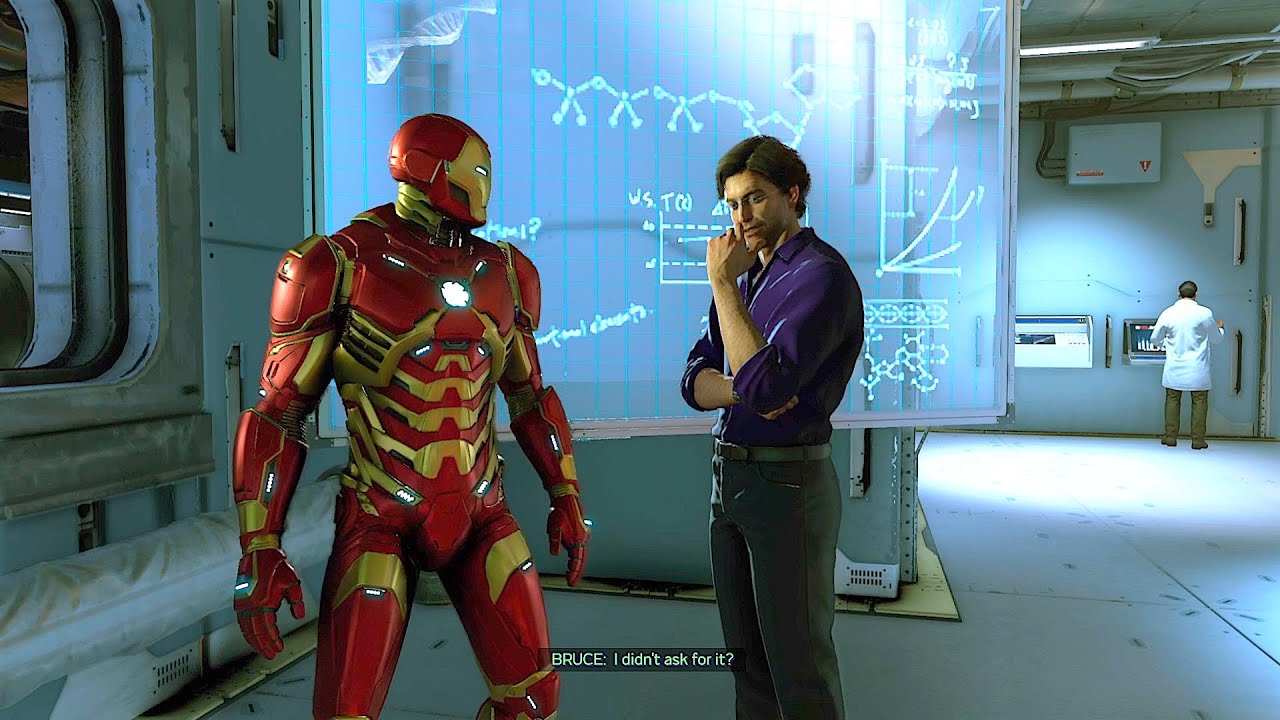 Tony Stark Apologies To Bruce Banner Secret Scene Marvel Avengers Game