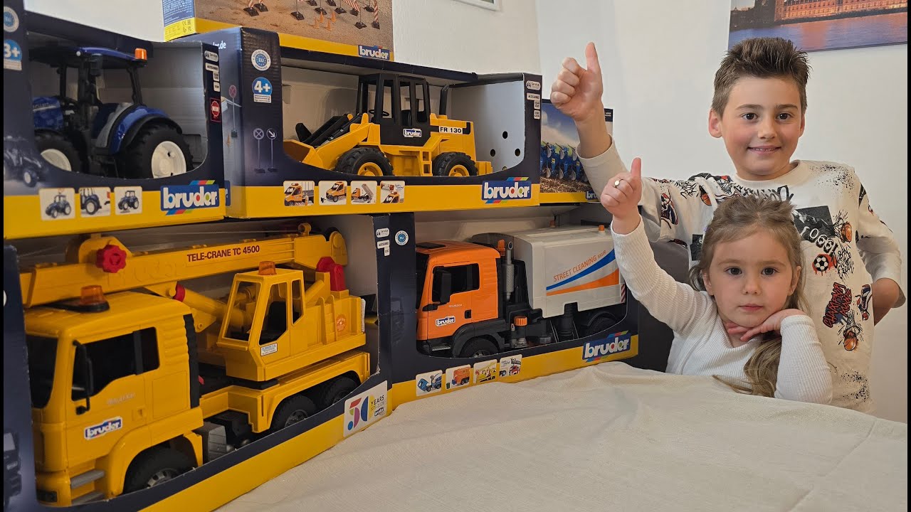 Bruder Toys Vehicles Mega Unboxing