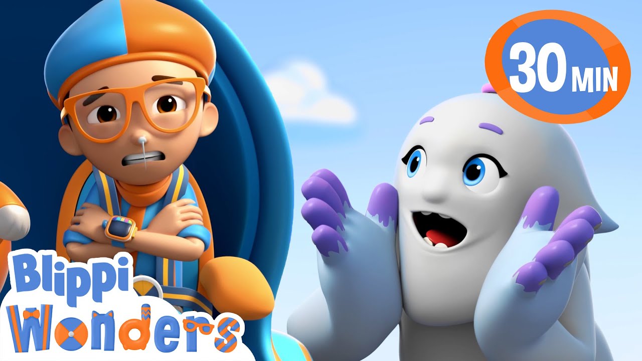 Blippi Wonders - Icy Mountain Adventure + More! | Blippi Animated Series | Kids Cartoon
