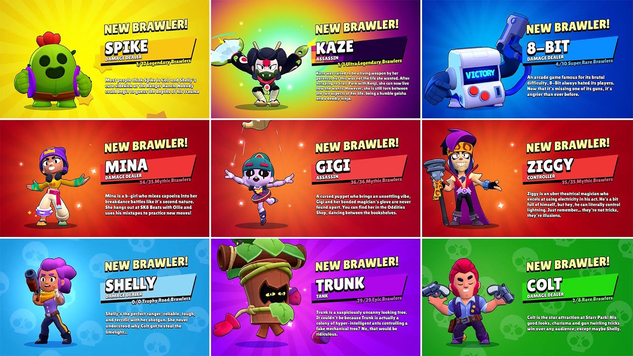 ВСЕ 97 АНИМАЦИИ ОТКРЫТИЯ БРАВЛЕРА | GIGI