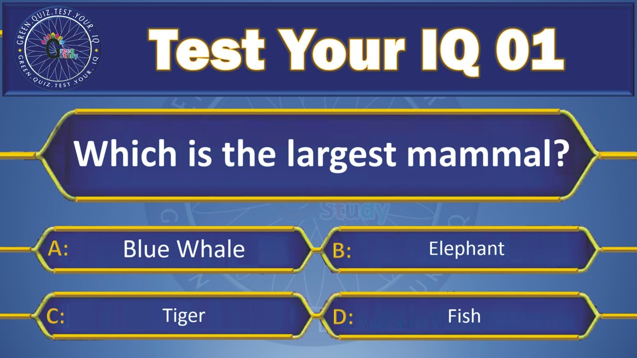 15 Easy General Knowledge Questions KBC Pattern 01 | English Quiz | MCQ | Test Your IQ | Genius Quiz