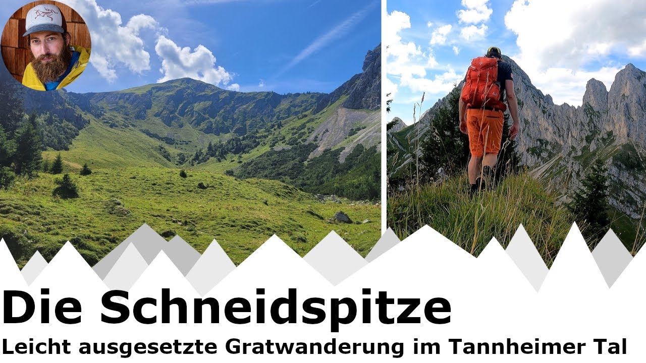Schneidspitze Überschreitung | Aussichtsreiche Tour im Tannheimer Tal | Bike & Hike |  T3+