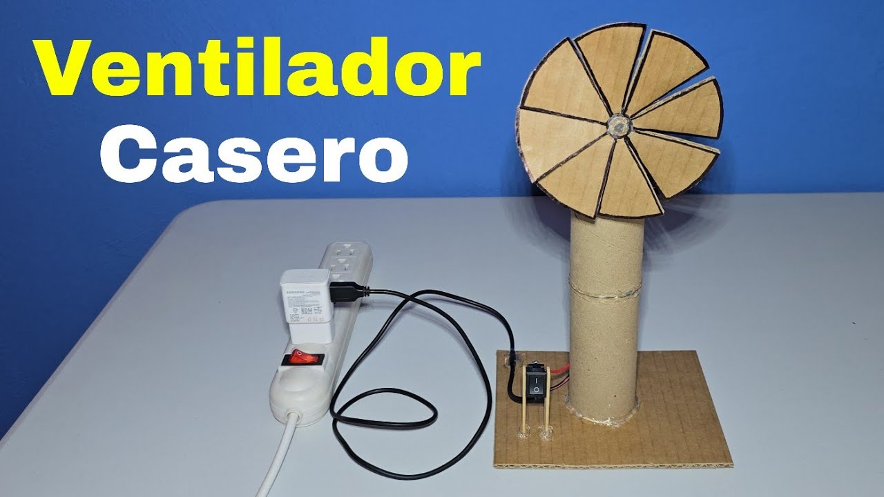 Cómo Hacer un Ventilador de Cartón Casero (Muy Fácil)