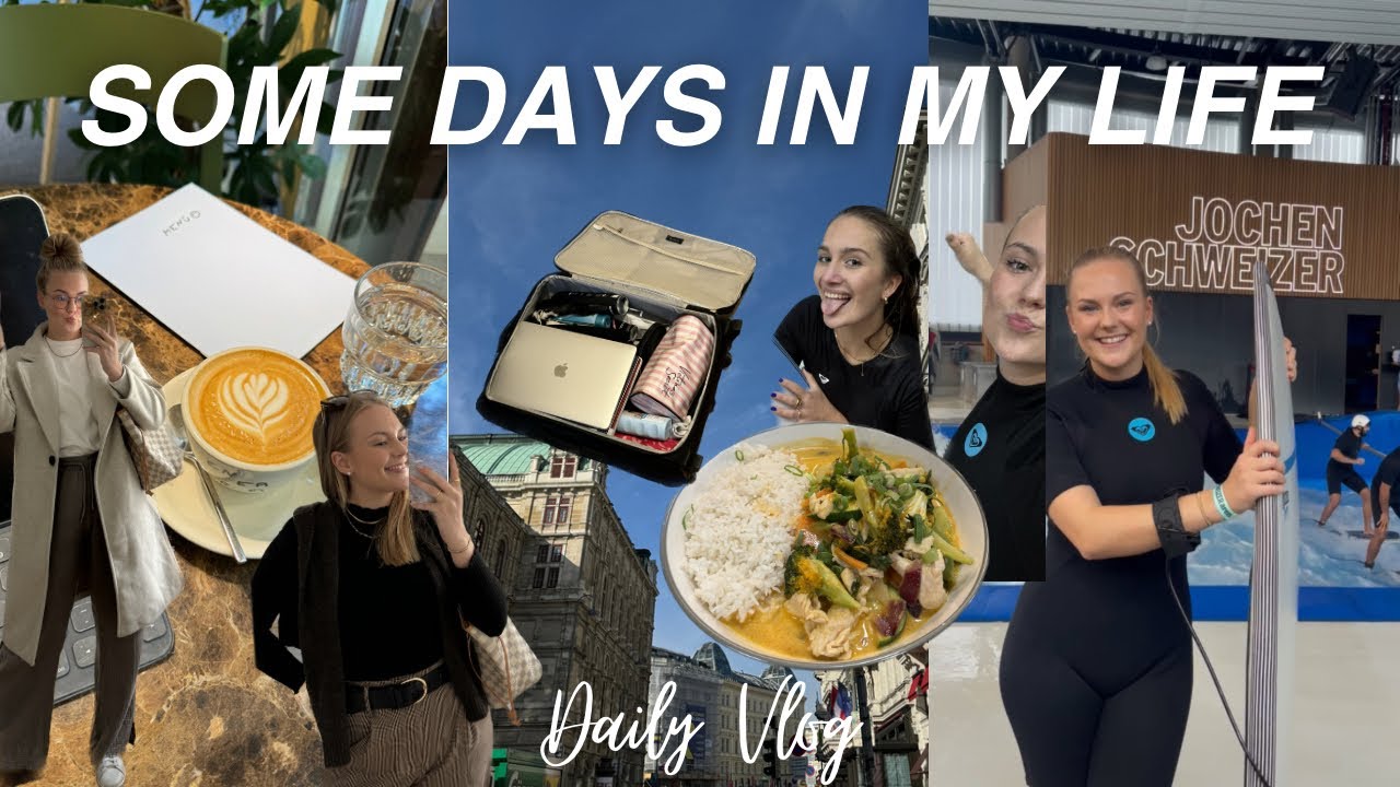 SOME DAYS IN MY LIFE VLOG I Uni, alles geht schief, Event in München, Indoor Surfing I KathaMariie