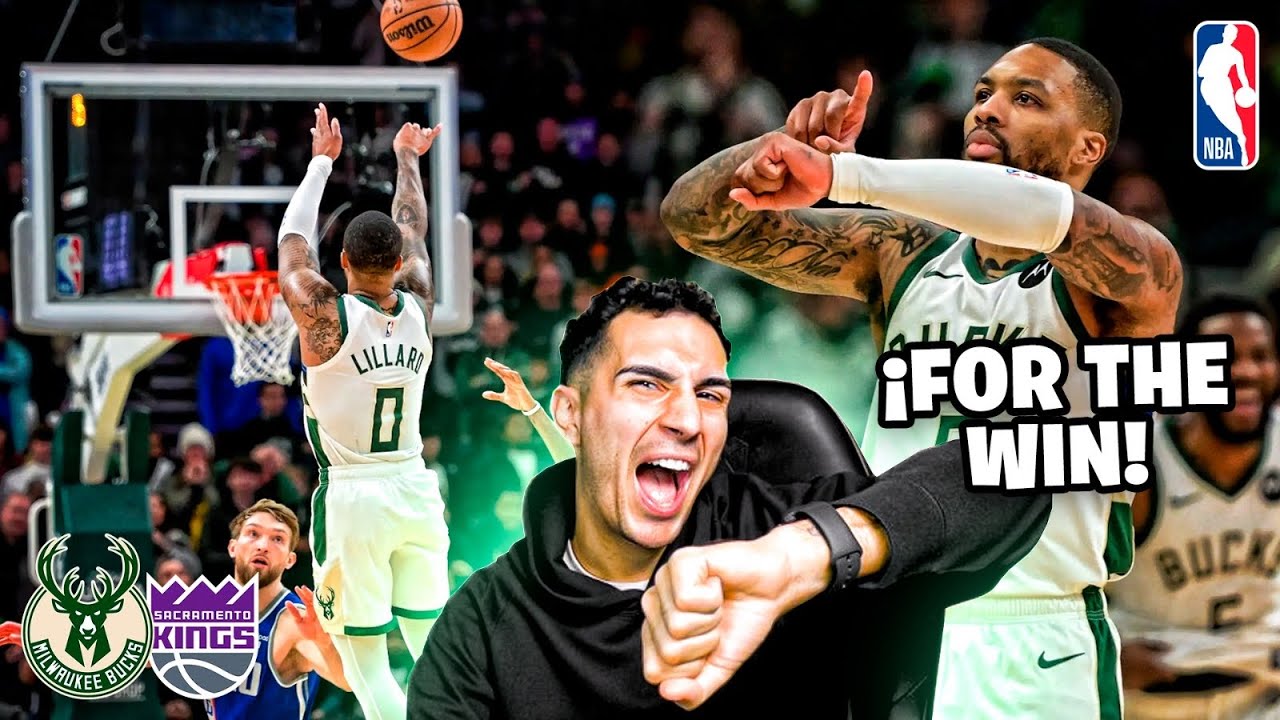 ¡FOR THE WIN DE LILLARD! ¿EL JUGADOR MÁS CLUTCH de la NBA? - BUCKS vs KINGS (16/1)