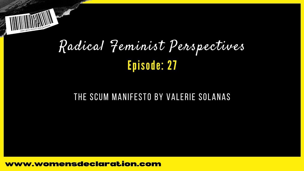 The SCUM Manifesto by Valerie Solanas