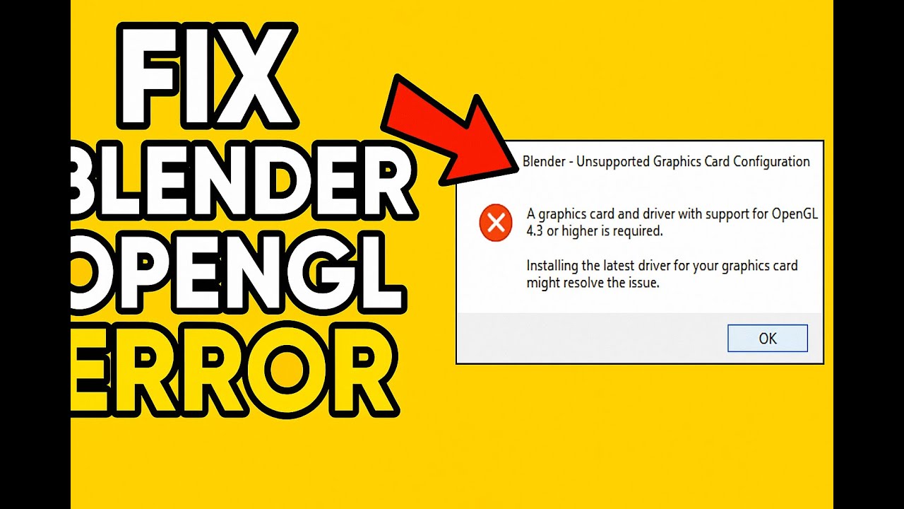 Fix Blender OpenGL 4.3 Error | Mesa3D Solution for Windows (2025 Update)
