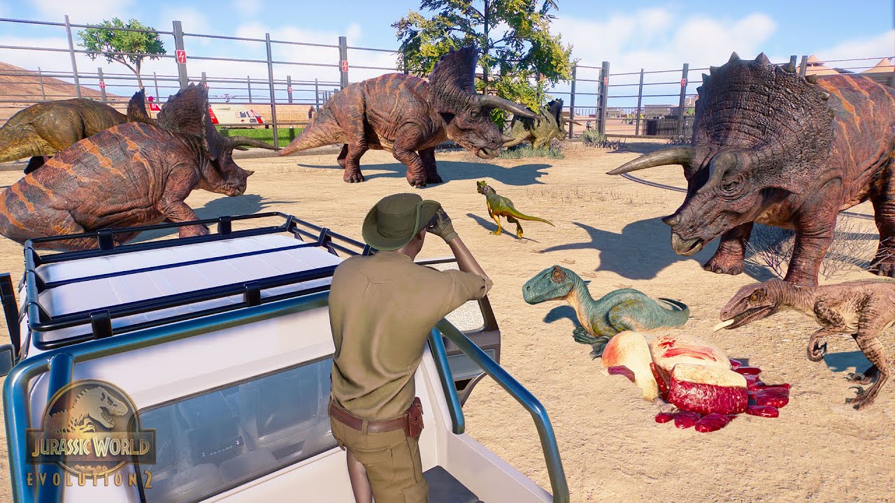 HE LLENADO EL PARQUE DE DINOSAURIOS HERBIVOROS PERO... nuevos dinosaurios Jurassic World Evolution 2