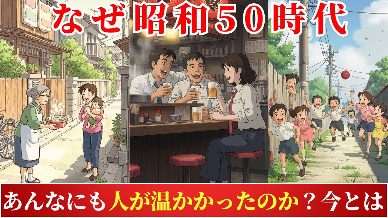 なぜ昭和の町は、あんなにも人が温かかったのか？今とは、何が変わってしまったのか。