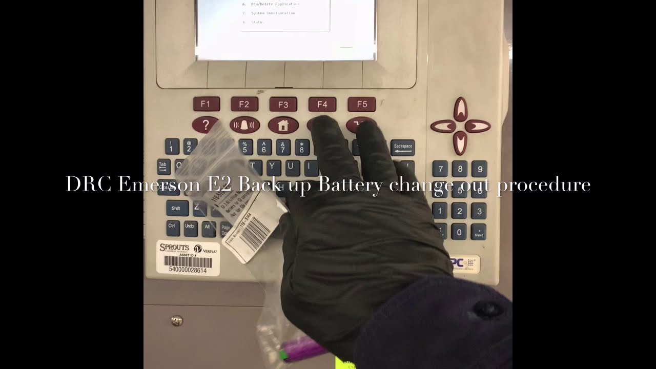 DRC Emerson CPC E2 Battery change out procedure