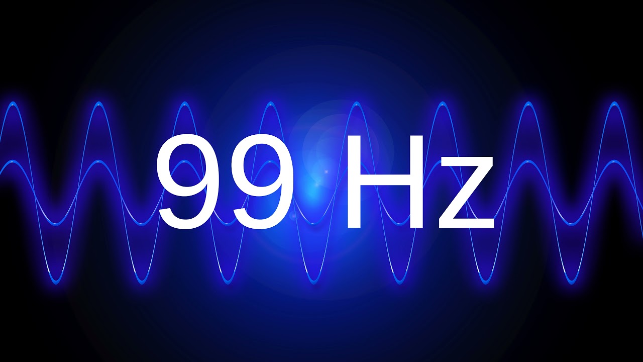 99 Hz clean pure sine wave BASS TEST TONE frequency