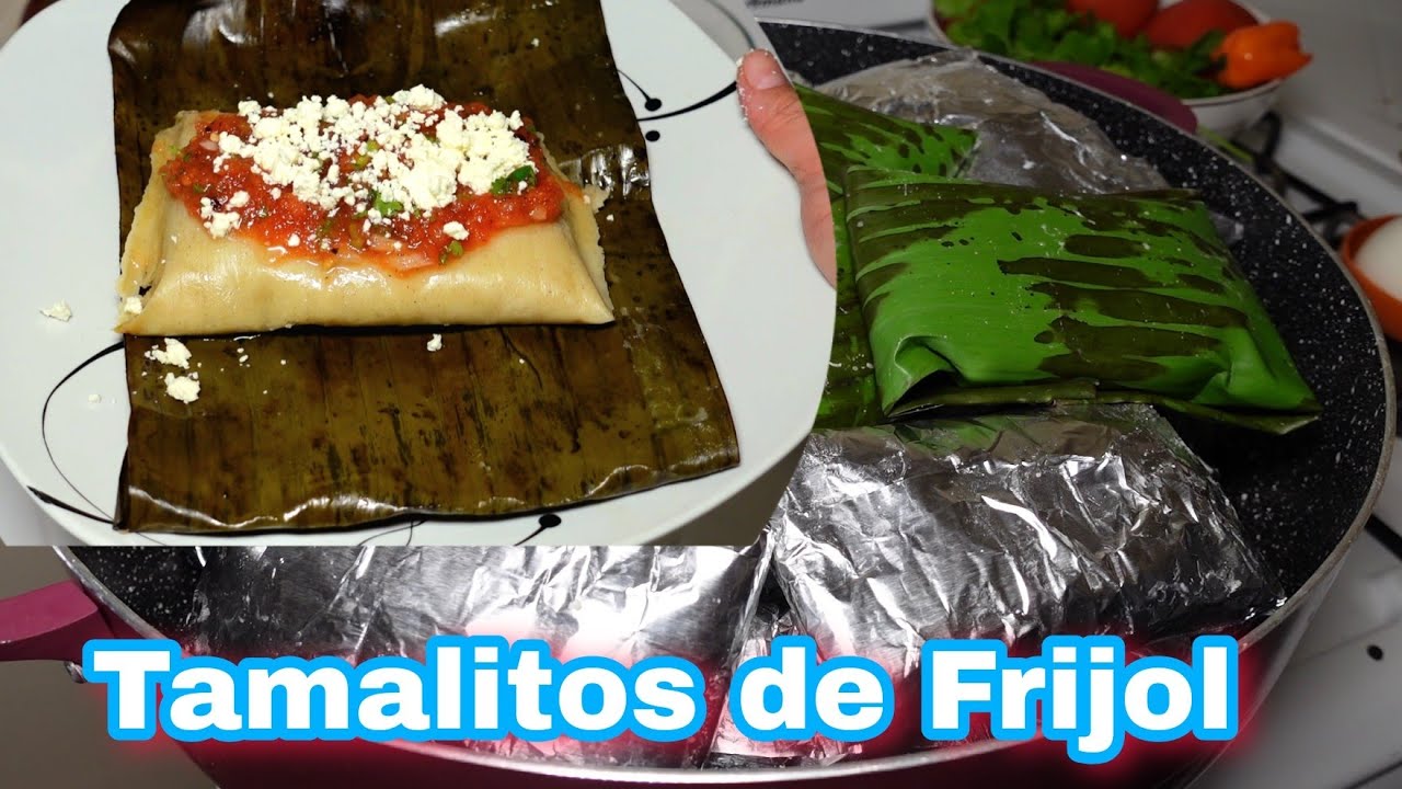 Tamalitos de Frijoles/ Como hacer Tamales con Frijoles/ Receta de Tamales